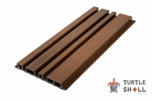 Реечная панель Turtle Shell Different Lines, Australian Palisander, Co-Extrusion